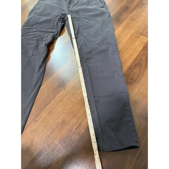 Rag & Bone Men's Fit 2 Slim Chino Pants Gray Sz 38 Business Casual Preppy Cotton - Picture 3 of 6